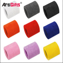 Available in various colors fashional custom terry cloth wristband